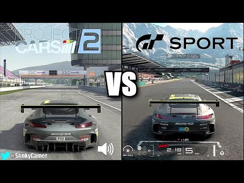 Project CARS 2 vs Gran Turismo Sport - Graphics and sound comparison Mercedes AMG GT3