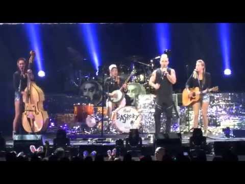 Robbie Williams & Baskery - The Road to Mandalay  - live in Riga 6.04.2015