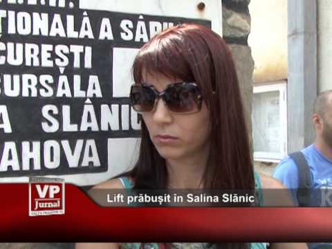 Lift prăbușit în Salina Slănic