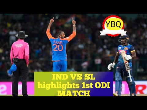 India vs Sri Lanka 1st ODI MATCH highlights #no1trending