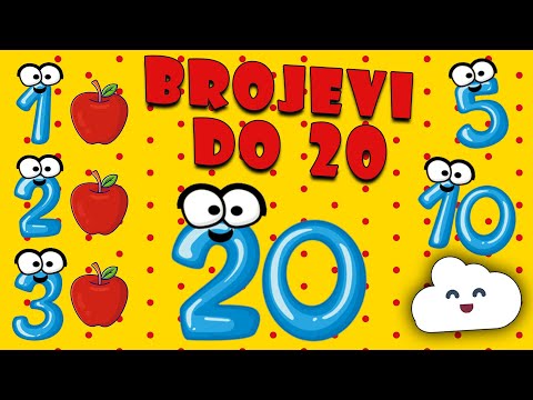 🎵 Učimo brojeve | Brojevi do 20 | 1️⃣2️⃣3️⃣ | Brojevi za djecu 🎵