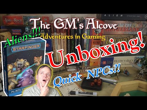 Starfinder Alien Character Deck | Unboxing | Starfinder RPG