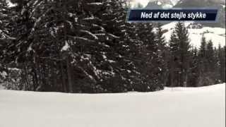 preview picture of video 'Annettes skiløb fra Natrun liften i Maria Alm'