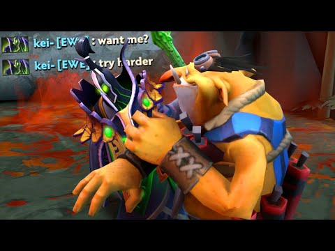 Rubick Tells 'Joke' So Techies Slaps Rubick - DotA 2