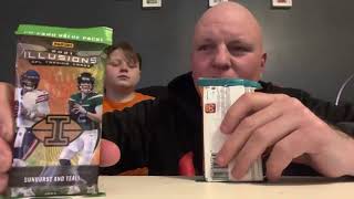 New Panini Illusions Football Cards First Pack and Look!