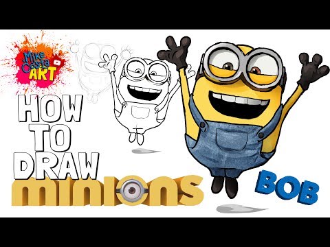 How To Draw Bob The Minion from Despicable Me 3