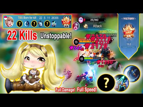 22 Kills! + 2600 Critical Damage - Layla Hyper Delete all Enemies ~ Layla Best mm mobile legend