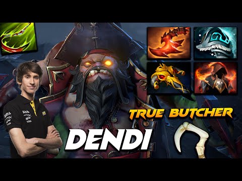 Dendi Pudge - True Butcher - Dota 2 Pro Gameplay [Watch & Learn]