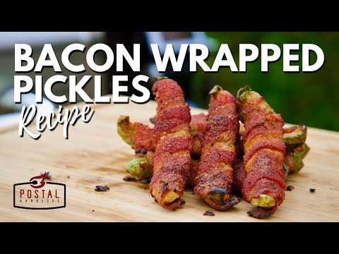 Bacon Wrapped Pickles Recipe - Easy BBQ Appetizers