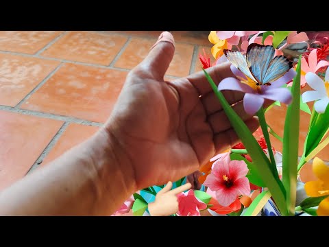 How to paper flower at home for housewife