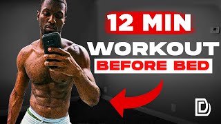 12 Minute NIGHT TIME SWEAT BATH💦 WORKOUT Before Bed (Full Body + No Equipment)
