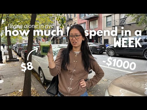 WAS ICH IN EINER WOCHE ALS 24-JÄHRIGE, DIE ALLEIN IN NEW YORK LEBT, AUSGEBEN 🚕🍎