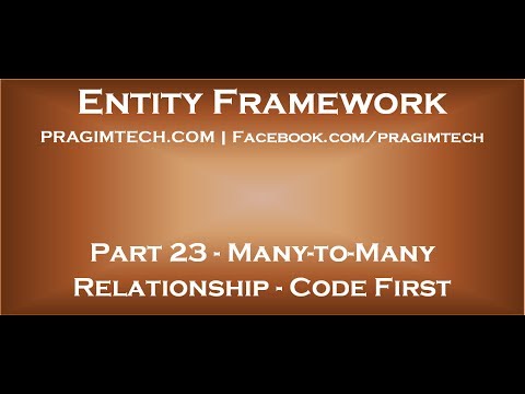 Part 23 Many to many relationship in entity framework code first