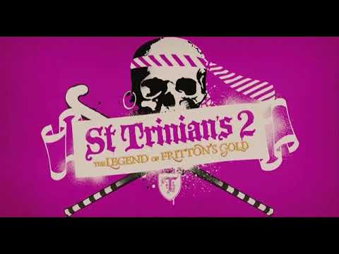 Trailer frame — corridor stampede cut to a drum fill from the school band