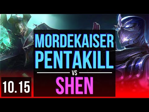 MORDEKAISER vs SHEN (TOP) | Pentakill, KDA 11/0/10, Legendary | BR Grandmaster | v10.15