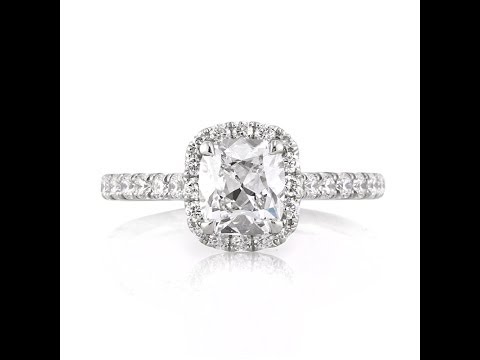 Mark Broumand - 1.93ct Antique Cushion Brilliant Diamond Engagement Ring