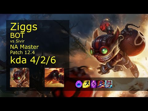 Rank 4 NA Ziggs: Bot vs Sivir