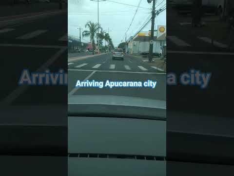 Arriving in Apucarana southern Brazil