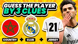 GUESS THE PLAYER: NATIONALITY + CLUB + JERSEY NUMBER | QUIZ FOOTBALL TRIVIA 2024