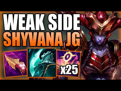 CHALLENGER JUNGLER TEACHES YOU HOW TO WIN WEAK SIDE WITH SHYVANA IN DIAMOND ELO! - League of Legends