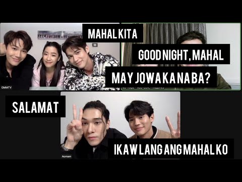 BRIGHT, WIN, TU, NANI, DEW SPEAKING IN TAGALOG or FILIPINO 🇵🇭 #F4ThailandThePHMediacon