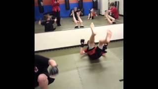 Rock City MMA &#39;CAGEHERO&#39; drill end of class energy