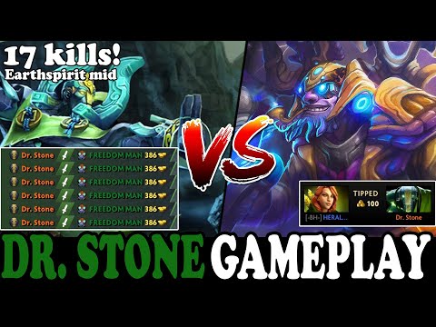 EARTHSPIRIT MID DESTROYS TINKER! INSANE 17KILLS GAME! | DR. STONE EARTHSPIRIT GAMEPLAY #10