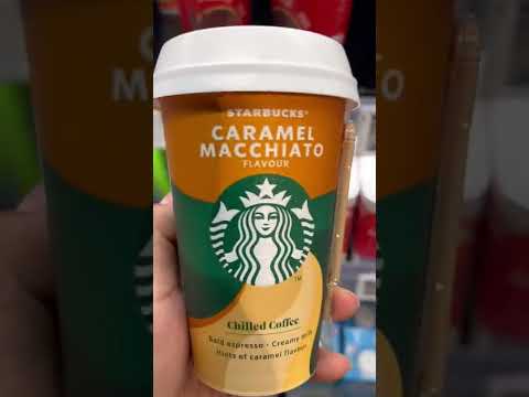 NOVO CAFÉ REFRIGERADO STARBUCKS CARAMEL MACCHIATO #asmr #shorts #shortsvideo ##viral #starbucks