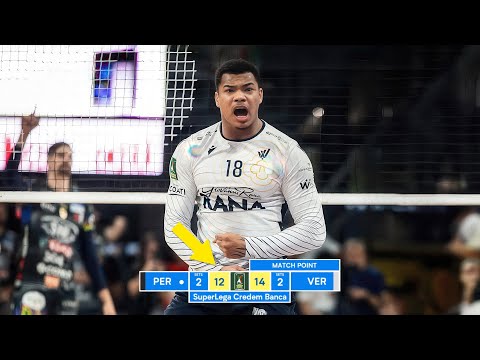 Darlan Souza DESTROYED Perugia in Italian Volleyball League 2025 !!!