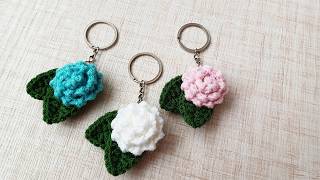 Crochet Keychain Flower | Flower Keychain Crochet Ideas