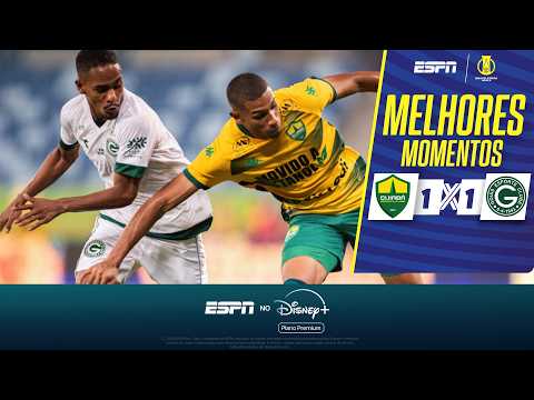 Gols e lances de Cuiabá x Goiás