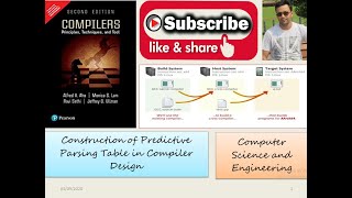 Construction of Predictive Parsing Table in Compiler Design