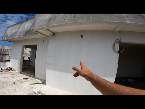 Graffiti on Abandoned apartments in front of the Beach