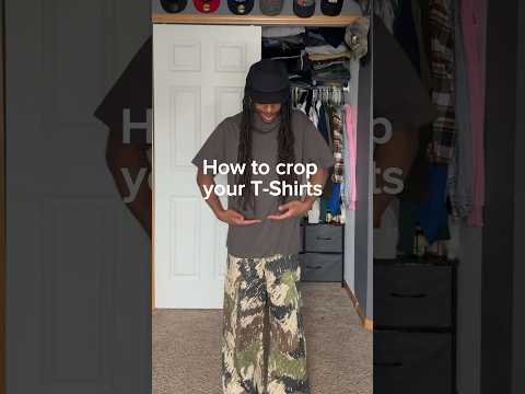 How to CROP your T-Shirts #fashion #sewingtips