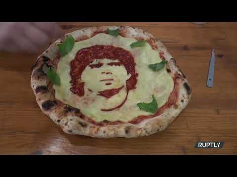 Italian Pizzeria pays tribute to Maradona with pizza recreating football legend's face