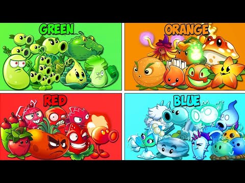 Random 4 Team Plants Vs Hero Smash Gargantuar LEVEL 10 - Pvz 2 Challenge