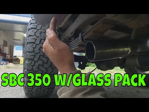 Pure 1970s Sound: Chevy 350 Glasspack 0-60 Pull (INSANE Crackle!)