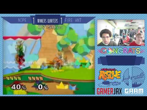 Jax Smash Weekly 1/5 - Fire Ant(Fox) Vs nope(Fox) - Melee Winners R3