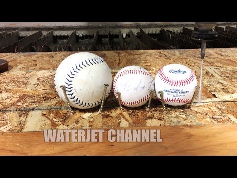 1ドル野球 vs 30ドルMLB野球 vs ウォータージェットで60,000PSI ($1 Baseball vs $30 MLB Baseball vs Waterjet at 60,000 PSI)