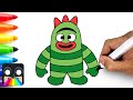 How To Draw Brobee Yo Gabba Gabbaland