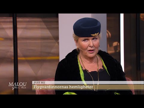 Flygvärdinnan avslöjar hemligheterna ombord: ”En man som bajsade på sig” - Malou Efter tio (TV4)