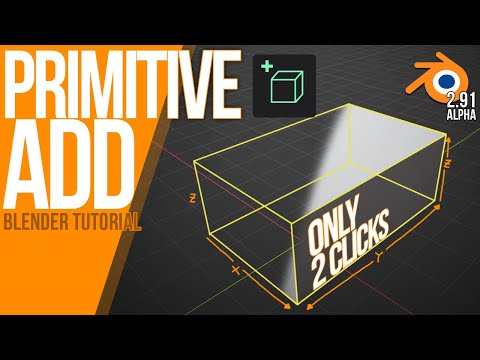 How to work with 'Primitive Add' - 2 click creation | Blender 2.92 Alpha | Tutorial