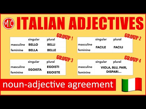Italian Adjectives - The Ultimate Guide to Noun-Adjective Agreement | Learn Italian Grammar
