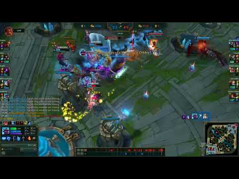 Ekko draggin Kayn back to his fountain with ulti