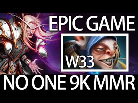 NoOne Best Midlanner? Pro Invoker vs w33 Meepo Crazy Game Dota 2