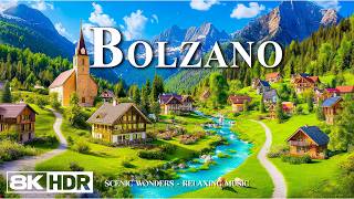 Bolzano 8K UHD | İtalya'nın Çarpıcı Alp Cennetinde Huzurlu Bir Yolculuk ve Rahat