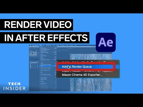 How To Render In After Effects