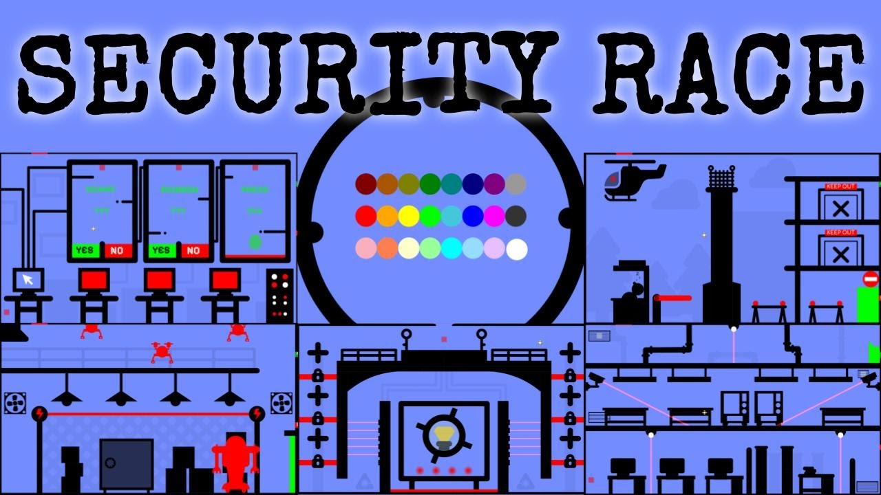 24 Marble Race EP. 61: Security Race (by Algodoo)