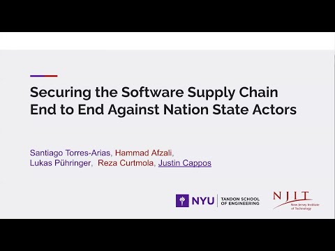 Securing the Software Supply Chain End to End Against Nation State Actors