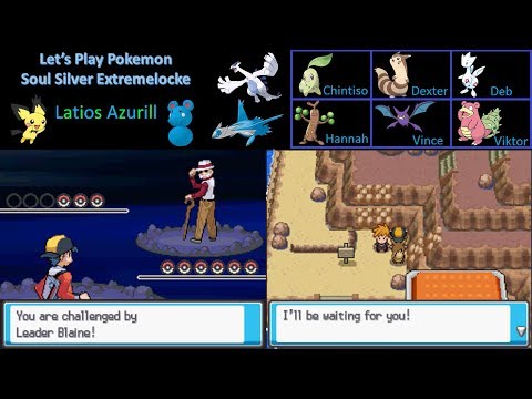 Let's Play Pokemon Soul Silver Extremelocke:  Part 34 - The Embers of Cinnabar Gym